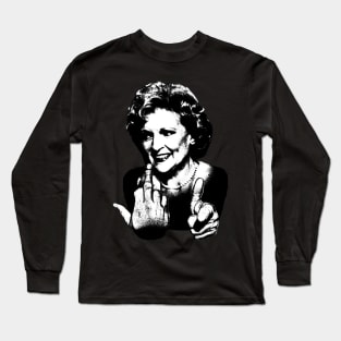 Betty white thug life golden Long Sleeve T-Shirt